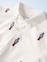 Boys Embroidered Nutcracker Oxford Button Up Shirt - New York City Ballet by GYMBOREE
