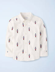 Boys Embroidered Nutcracker Oxford Button Up Shirt - New York City Ballet by GYMBOREE