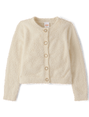 Cardigan à cils orné pour fille - Petit Paris