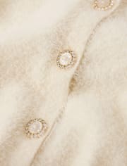 Cardigan à cils orné pour fille - Petit Paris