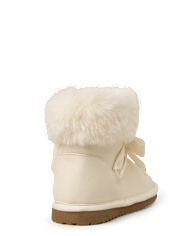 Girls Bow Chalet Boots - Little Essentials