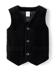 Boys Velvet Vest - Royal Christmas