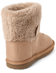 Kids Embroidered Bear Chalet Boots - First Frost