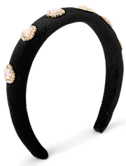 Girls Heart Charm Headband - Royal Christmas