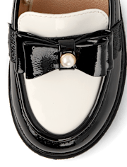 Girls Bow Loafers - Petit Paris