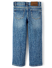 Girls Faux Pearl Wide Leg Jeans - On Pointe
