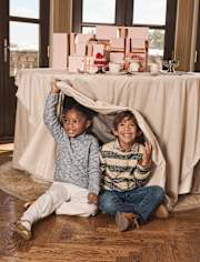 Kids Heathered Striped Sweater - First Frost