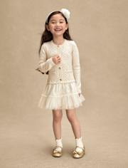 Girls Faux Pearl Sequin 3-Piece Hair Set - Royal Christmas