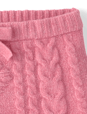 Girls Heart Cable Knit Peplum Sweater Skirt - Mon Cheri