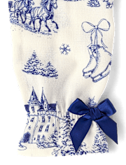 Girls Winter Toile Flannel Nightgown - Gymmies