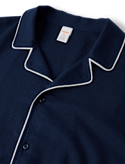Mens Matching Family Contrast Flannel Pajamas - Gymmies