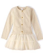 Girls Tweed Tutu Dress - Royal Christmas