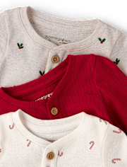 Baby Holiday Henley Bodysuit 3-Pack - Homegrown by Gymboree