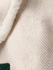Baby Crochet Snowflake Sherpa Lined Cardigan - Homegrown by Gymboree