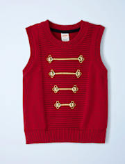 Boys Embroidered Button Sweater Vest - New York City Ballet by GYMBOREE