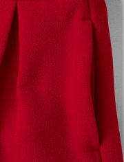 Girls Velvet Trim Coat - Royal Christmas