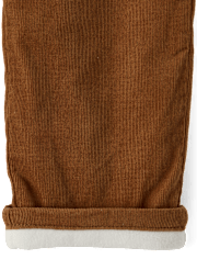 Boys Microfleece Lined Corduroy Pull On Pants - Little Essentials