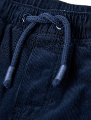 Boys Microfleece Lined Corduroy Pull On Pants - Little Essentials