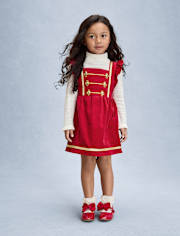 Pull à volants et boutons brodés pour fille - New York City Ballet par Gymboree