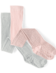 Girls Metallic Tights 2-Pack - On Pointe