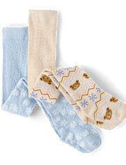 Girls Snowflake Tights 2-Pack - First Frost