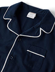 Pyjamas assortis en flanelle contrastée pour enfants - Gymmies