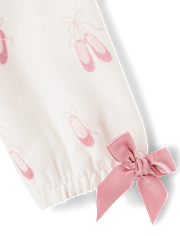 Girls Ballet Slipper Flannel Nightgown - Gymmies