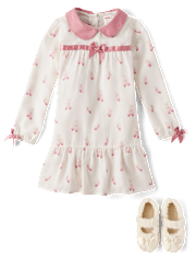 Girls Ballet Slipper Flannel Nightgown - Gymmies