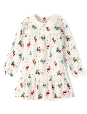 Chemise de nuit en flanelle Père Noël pour fille - Gymmies