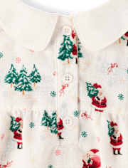 Chemise de nuit en flanelle Père Noël pour fille - Gymmies