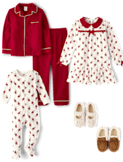 Baby Candy Cane Thermal Footed One Piece Pajamas - Gymmies