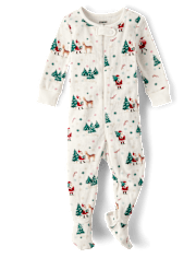 Pyjama une pièce thermique à pieds Bébé Père Noël - Gymmies