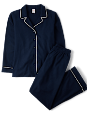 Womens Matching Family Contrast Flannel Pajamas - Gymmies