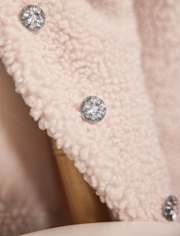 Girls Sherpa Coat - On Pointe