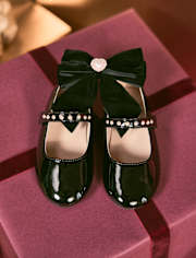 Girls Faux Pearl Ballet Flats - Petit Paris