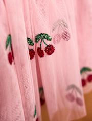 Jupe tutu à paillettes cerises pour fille - Mon Cheri