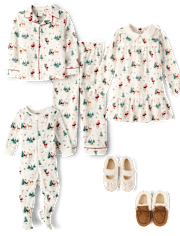 Kids Santa Flannel Pajamas - Gymmies