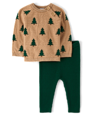 Baby Boys Intarsia Tree 2-Piece Outfit Set - Homegrown by Gymboree