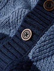 Boys Colorblock Cardigan - First Frost