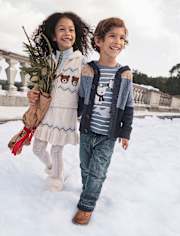 Boys Colorblock Cardigan - First Frost