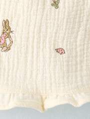 Baby Girls Peter Rabbit Flutter Gauze 2-Piece Outfit Set