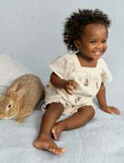 Baby Girls Peter Rabbit Flutter Gauze 2-Piece Outfit Set