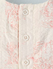 Baby Girls Peter Rabbit Embroidered Seersucker 2-Piece Outfit Set