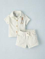 Baby Boys Peter Rabbit™ Embroidered Terry 2-Piece Outfit Set