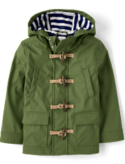 Boys Hooded Rain Jacket - Driftwood Bay
