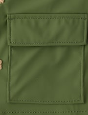 Boys Hooded Rain Jacket - Driftwood Bay