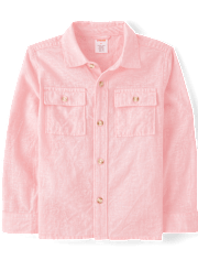 Boys Linen-Blend Button Up Shirt - Linen Edit