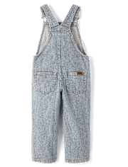 Kids Railroad Striped Denim Overalls - Driftwood Bay