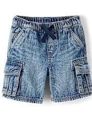 Short cargo en jean pour garçon - Little Essentials