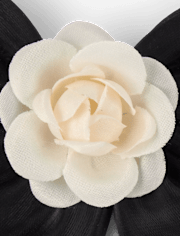 Lot de 2 pinces à cheveux à nœud et rosette pour filles - Petit Paris